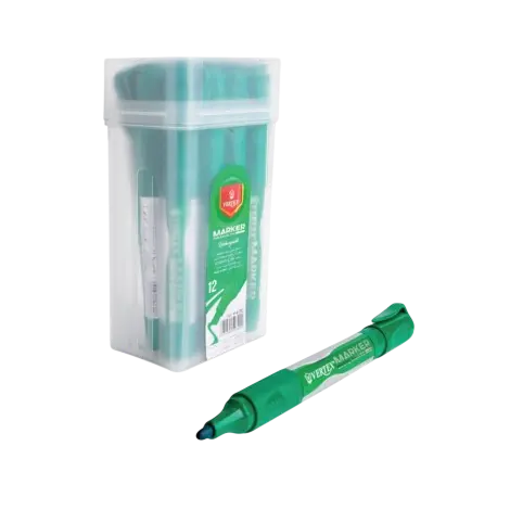 [RO.V-0617V] Marqueur Rechargeable pour Tableau Blanc VERTEX Rond Vert