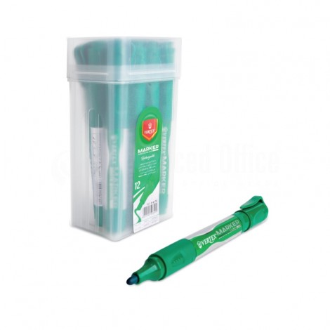 [RO.V-0617V] Marqueur Rechargeable pour Tableau Blanc VERTEX Rond Vert