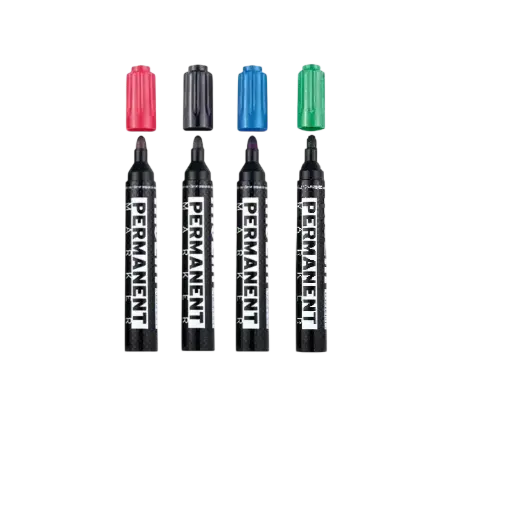 [RTP230-05P-2NVBR] Marqueurs permanents MOLIN Rond 2 Noir Vert Bleu Rouge