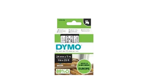 [S0720930] Recharge DYMO D1 53713 pour Label Manager PC 10/ 300/ 400/ 450 Series/ 500 TS  Labelwriter 400 Duo    
24mm x 7m Noir Sur Blanc