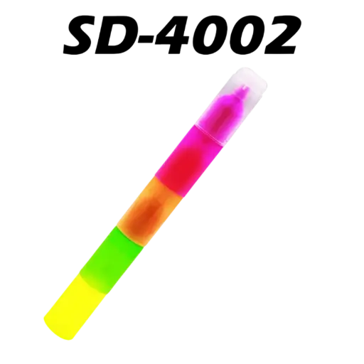 [SD-4002] Marqueur Fluorescent MOBS 4en1 en Biseau Rose Orange Vert Jaune