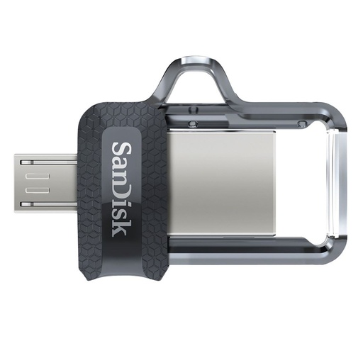 [SDDD3-016G-G46] Flash Disque SANDISK Ultra Dual Drive m3.0 OTG 16Go Double Connexion USB 3.0 Micro USB Pour Smartphone Android Et PC