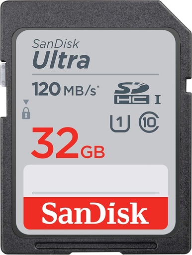 [SDSDUNB-032G-GN3IN] Carte Mémoire SANDISK Ultra  SDHC UHS-I  32Go
