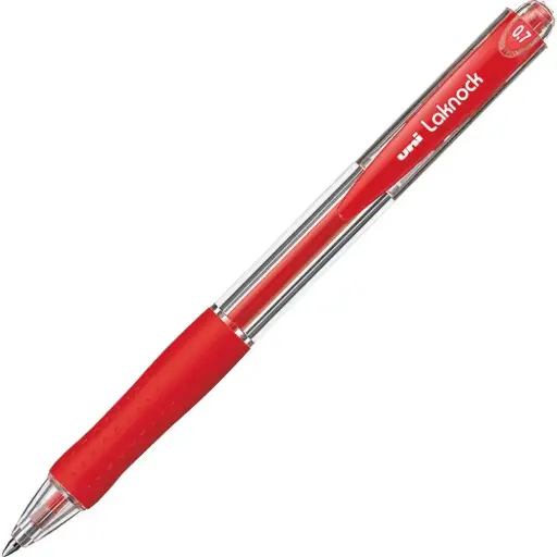 [SN-100(07)R] Stylo à bille Rétractable UNIBALL Laknock 0.7mm Rouge