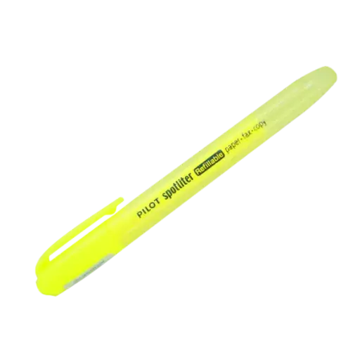 [SW-SLTR-Y] Marqueur Fluorescent PILOT Spotliter Twin en Biseau Jaune