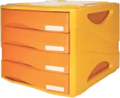 [TR15P4PARCAR] Bloc de Rangement ARDA Smile 4 Tiroirs Orange
